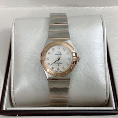  OMEGA Constelllation Solid Stainless Steel 316L Two-tone Rose Gold Strap Watch